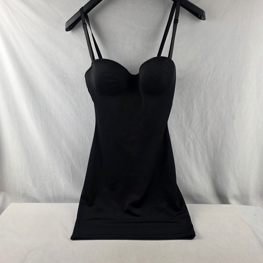 Heavenly Shapewear black built-in bra shaper, slimming, compression sz lg I72